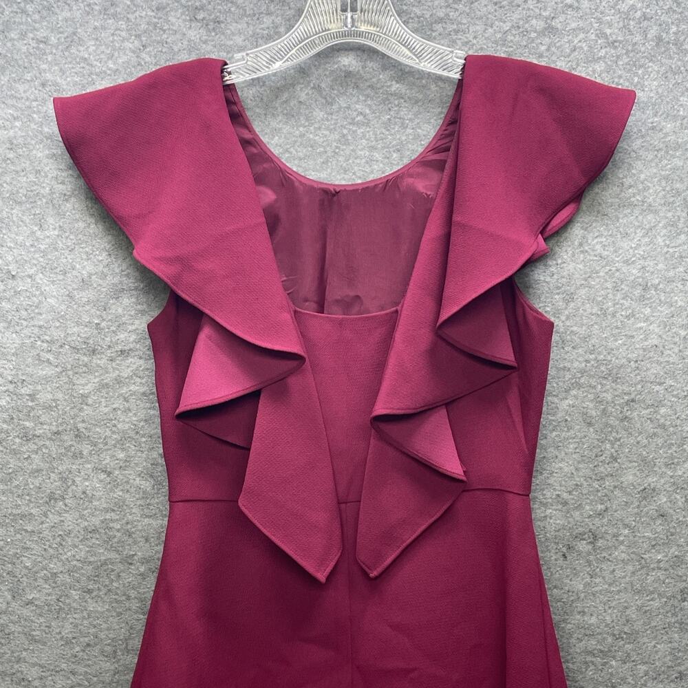 NWT BCBGeneration Womens 2 Purpleberry Flutter Slv Mini Cocktail Dress Flounce - Picture 8 of 12